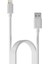 SL010 USB To Lightning iPhone 2.4A Hızlı Şarj ve Data Kablosu Beyaz 1 Metre 1