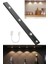 Sensörlü Slim LED Kabin Armatürü Dekoratif Dim Edilebilir USB Şarjlı Aydınlatma (Siyah, 40 Cm) 4