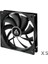 F12 (5 Adet) - Pc Fanı, 120 mm Standart Kasa Fanı, Sessiz Fan, Standart Gövdeli Kasa Fanı, Itme Veya Çekme Konfigürasyonu Mümkündür, 1350 Rpm - Siyah 2