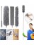 Teleskopik 3'lü Mop Toz Alma Püskülü Çok Fonksiyonlu Temizlik Seti 3