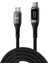 100W 5A Qc4.0 Dijital LED Ekranlı E-Mark Çipli USB Pd Type-C Hızlı Şarj ve Data Kablosu 2 Metre 1