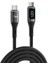100W 5A Qc4.0 Dijital LED Ekranlı E-Mark Çipli USB Pd Type-C Hızlı Şarj ve Data Kablosu 2 Metre 5