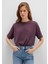 Biskilet Yaka Mor Basic Tişört 1600955-70434 2