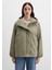 Kapüşonlu Haki Ceket 1110762-71818 3
