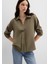 Haki Tencel Karışımlı Bluz 1211423-87538 1