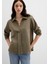 Haki Tencel Karışımlı Bluz 1211423-87538 2