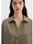 Haki Tencel Karışımlı Bluz 1211423-87538 5