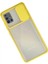 Samsung Galaxy A71 Kılıf Palm Buzlu Kamera Sürgülü Silikon - Sarı 2