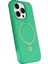 Apple iPhone 14 Pro Max Regal Magsafe Standlı Kapak - Yeşil 2