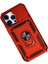iPhone 14 Pro Max Kılıf Pars Lens Yüzüklü Silikon - Kırmızı 3
