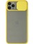 iPhone 11 Pro Kılıf Palm Buzlu Kamera Sürgülü Silikon - Sarı 1