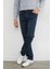 Fermuarlı Straight Jean Pantolon 2