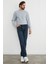 Fermuarlı Straight Jean Pantolon 4