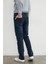 Fermuarlı Straight Jean Pantolon 8
