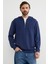 Yarım Fermuarlı Kapüşonlu Modal Sweatshirt 1