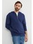 Yarım Fermuarlı Kapüşonlu Modal Sweatshirt 4