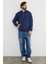 Yarım Fermuarlı Kapüşonlu Modal Sweatshirt 7