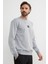 Kabartma Baskılı Bisiklet Yaka Sweatshirt 2
