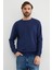 Basic Bisiklet Yaka Modal Kumaş Sweatshirt 3