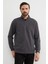 Fitilli Yarım Fermuarlı Sweatshirt 4