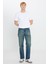 %100 Pamuk Bootcut Fit Cepli Jean Kot Denim Pantolon 1