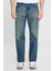 %100 Pamuk Bootcut Fit Cepli Jean Kot Denim Pantolon 3