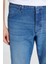 %100 Pamuk Bootcut Fit Cepli Jean Kot Denim Pantolon 4