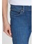 %100 Pamuk Loose Fit Rahat Kesim Jean Kot Denim Pantolon 4