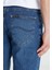 %100 Pamuk Loose Fit Rahat Kesim Jean Kot Denim Pantolon 5