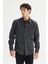 %100 Pamuk Regular Fit Normal Kesim Klasik Yaka Cepli Denim Gömlek 3