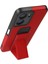 Vivo Y16 Kılıf Mega Standlı Silikon - Kırmızı 4