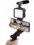Telefon Tutucu Mini Mikrofonlu Tripod Vlog Çekim Video 3