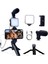Akıllı Telefon Vlog Kiti Tripod Mini Mikrofonlu Telefon Tutucu 5
