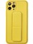 iPhone 11 Pro Kılıf Coco Deri Standlı Kapak - Sarı 1