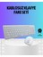 Q Klavye Beyaz Klavye ve Mouse Seti Kablosuz USB Girişli 1