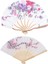 2 Adet Katlanabilir El Tutulan Fan 1pcs Bambu Çiçek Baskılı Japon Tarzı Katlanır Fan ve 1pcs Erik Çiçeği Ipek Katlanır Fan (Yurt Dışından) 1