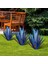 2x Tekila Rustik Heykel Metal Agave Bitki Ev Dekoru Rustik El Boyalı Metal Agav Bahçe Süsleri Açık 35CM (Yurt Dışından) 2
