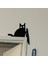 Metal Sevimli Kedi Kapı Çerçeve Kedi Kapı Çerçeve Köşe Dekorasyon Ev Mobilya Kapısı Dekorasyon Işareti D (Yurt Dışından) 4