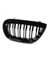 4x Ön Böbrek Çift Line Grille Sport Izgara Değiştirme Bmw E81 E87 E88 1 Serisi 2004-2007 Parlak Siyah (Yurt Dışından) 1