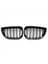 4x Ön Böbrek Çift Line Grille Sport Izgara Değiştirme Bmw E81 E87 E88 1 Serisi 2004-2007 Parlak Siyah (Yurt Dışından) 5