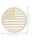 20PCS Amerikan Bağımsızlık Günü Ahşap Boş Boş Yuvarlak Diy Yıldız Deseni Düğün Doğum Günü Partisi Dekorasyon Etiketi (Yurt Dışından) 2