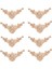 8pcs 8 x 8cm Ahşap Oyma Köşe Onlay Aplike Kapı Dolabı Gül Boyasız Avrupa Tarzı (Yurt Dışından) 1