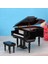 2x Minyatür Grand Piano Model Kiti Müzik Enstrümanı Sandalyeli Ev Ofis Dekorasyonu Için (Siyah Müzik Olmadan) Küçük (Yurt Dışından) 4