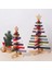 Ahşap Noel Ağaçları Figürinler Noel Dekorasyonları Ev Aksesuarları Döner Minyatürler Estetik Oda Dekoru Hediye L (Yurt Dışından) 2