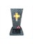 Crosses Mezarlık Saksı Mezarlık Vazısı Çivili Mezar Taşı ile Anma Çiçek Standı Saksı Ekran (Yurt Dışından) 1