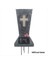 Crosses Mezarlık Saksı Mezarlık Vazısı Çivili Mezar Taşı ile Anma Çiçek Standı Saksı Ekran (Yurt Dışından) 4
