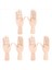 3x 7inç Ahşap Bölümlü Karşı Mafsallı Sol/sağ El Figürü Manikin El Modeli Çizim Eskiz Boyama (Yurt Dışından) 1