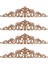 4pcs Ahşap Oyma Çıkarma Ahşap Oyma Mobilya Aplike Köşe Onlay Aplike Mobilya Ev Kapı Dekor Diy (Yurt Dışından) 1