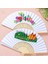 80PCS Diy Kağıt Bambu Katlanır Fan Yetişkinler Çocuk Kaligrafi Boyama Pratiği Boş Beyaz Katlanır Fan Düğün Hediyeleri (Yurt Dışından) 2