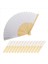 80PCS Diy Kağıt Bambu Katlanır Fan Yetişkinler Çocuk Kaligrafi Boyama Pratiği Boş Beyaz Katlanır Fan Düğün Hediyeleri (Yurt Dışından) 4